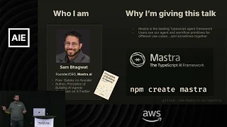 Agents vs Workflows: Why Not Both? — Sam Bhagwat, Mastra.ai