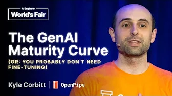 The GenAI Maturity Curve or You Probably Don't Need Fine Tuning: Kyle Corbitt