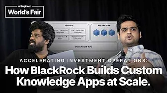 How BlackRock Builds Custom Knowledge Apps at Scale — Vaibhav Page & Infant Vasanth, BlackRock