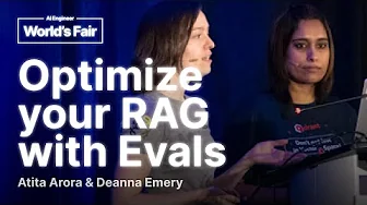 Navigating RAG Optimization with an Evaluation Driven Compass: Atita Arora and Deanna Emery