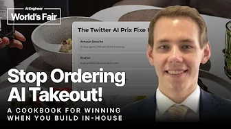 Stop Ordering AI Takeout A Cookbook for Winning When You Build In House - Jan Siml