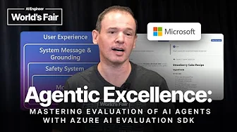 Agentic Excellence: Mastering AI Agent Evals w/ Azure AI Evaluation SDK — Cedric Vidal, Microsoft