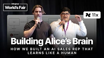 Building Alice’s Brain: an AI Sales Rep that Learns Like a Human - Sherwood & Satwik, 11x
