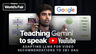 Teaching Gemini to Speak YouTube: Adapting LLMs for Video Recommendations to 2B+DAU - Devansh Tandon