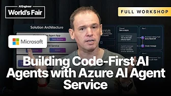 Building Code First AI Agents with Azure AI Agent Service — Cedric Vidal, Microsoft