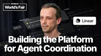 Building the platform for agent coordination — Tom Moor, Linear