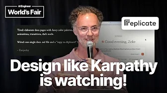Design like Karpathy is watching — Zeke Sikelianos, Replicate