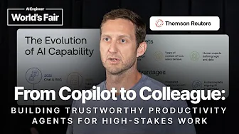 From Copilot to Colleague: Trustworthy Agents for High-Stakes - Joel Hron, CTO Thomson Reuters