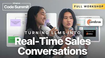 Build a Real-Time AI Sales Agent - Sarah Chieng & Zhenwei Gao, Cerebras
