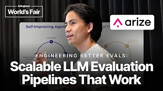 Engineering Better Evals: Scalable LLM Evaluation Pipelines That Work — Dat Ngo, Aman Khan, Arize