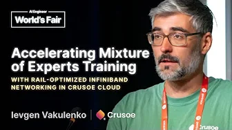 Accelerating Mixture of Experts Training With Rail Optimized InfiniBand Networking in Crusoe Cloud