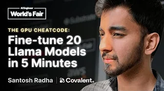 Fine tune 20 Llama Models in 5 Minutes: Santosh Radha