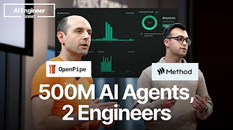 Finetuning: 500m AI agents in production with 2 engineers — Mustafa Ali & Kyle Corbitt
